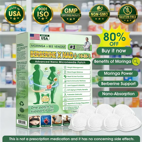 🧑⚕️🩺 Moringa · Berberine × NAD+ 𝟏𝟎-𝐢𝐧-𝟏 𝐀𝐝𝐯𝐚𝐧𝐜𝐞𝐝 𝐍𝐚𝐧𝐨 𝐌𝐢𝐜𝐫𝐨𝐧𝐞𝐞𝐝𝐥𝐞 𝐏𝐚𝐭𝐜𝐡 — 𝐎𝐧𝐜𝐞 𝐃𝐚𝐢𝐥𝐲, 𝐕𝐢𝐬𝐢𝐛𝐥𝐞 𝐑𝐞𝐬𝐮𝐥𝐭𝐬 𝐢𝐧 𝟕 𝐃𝐚𝐲𝐬