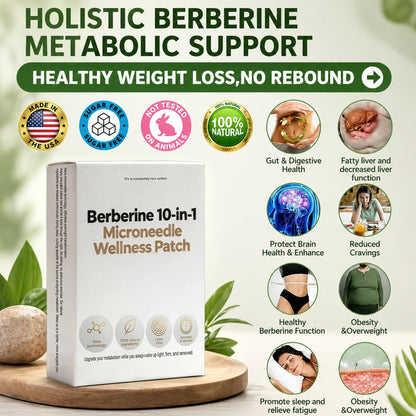 Last Day 50% OFF Berberine 10-in-1 Microneedle Patch, All Skin Types Safe