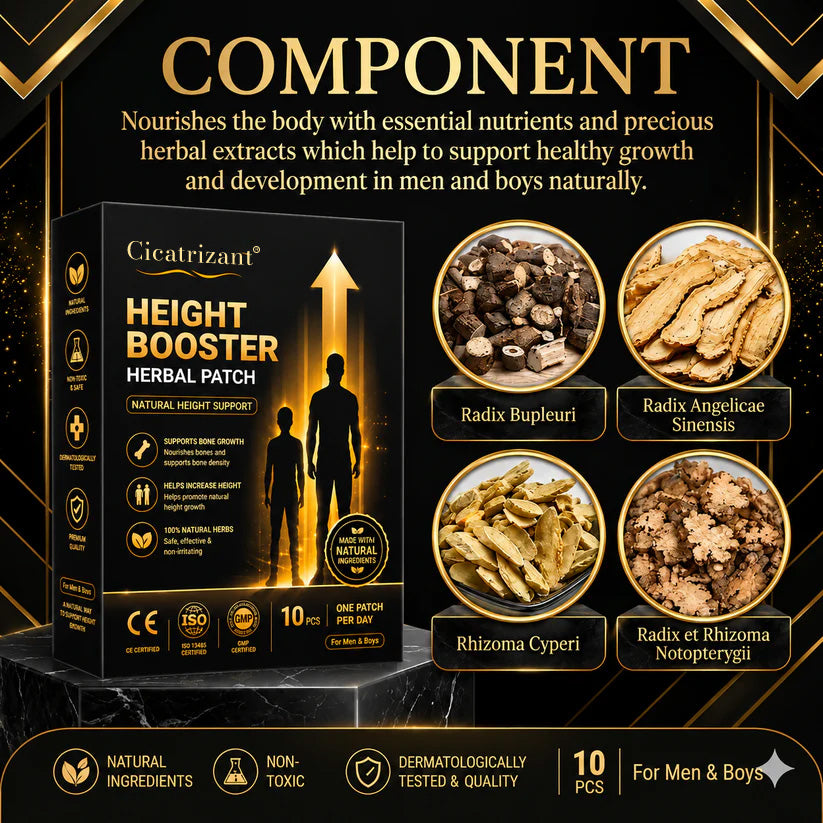 cicatrizant® - Increase your height by 2-4 inches in 30 days - no surgery, no medication, and no side effects！！