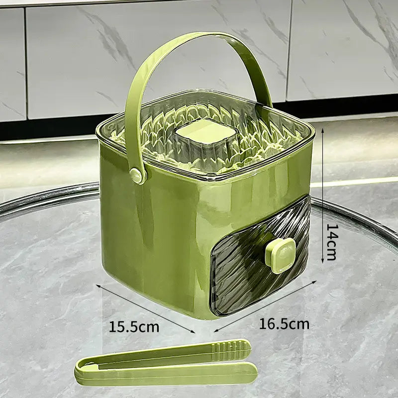 Portable Household Layer Ice Cube with Storage Bin ＆ Lid