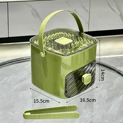 Portable Household Layer Ice Cube with Storage Bin ＆ Lid
