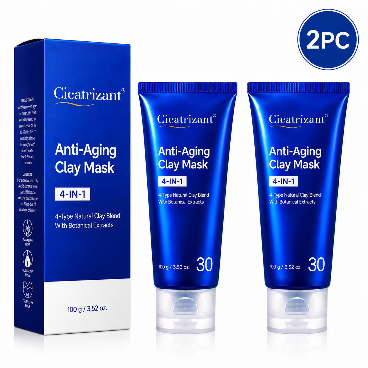 cicatrizant® - 🔥🎁Anti-aging, firming, wrinkle-reducing, blackhead-removing, 4-in-1 natural formula mud mask